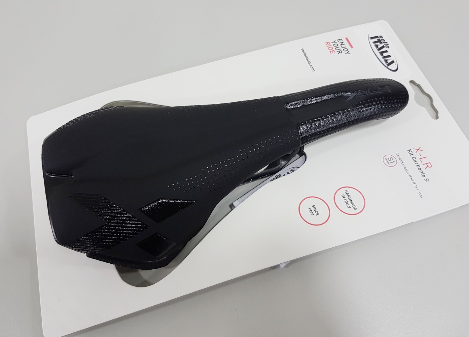 Selle Italia X-LR Kit Carbonio S1 131×266 Carbo Keramic Ø7x9mm Rail MTB Saddle