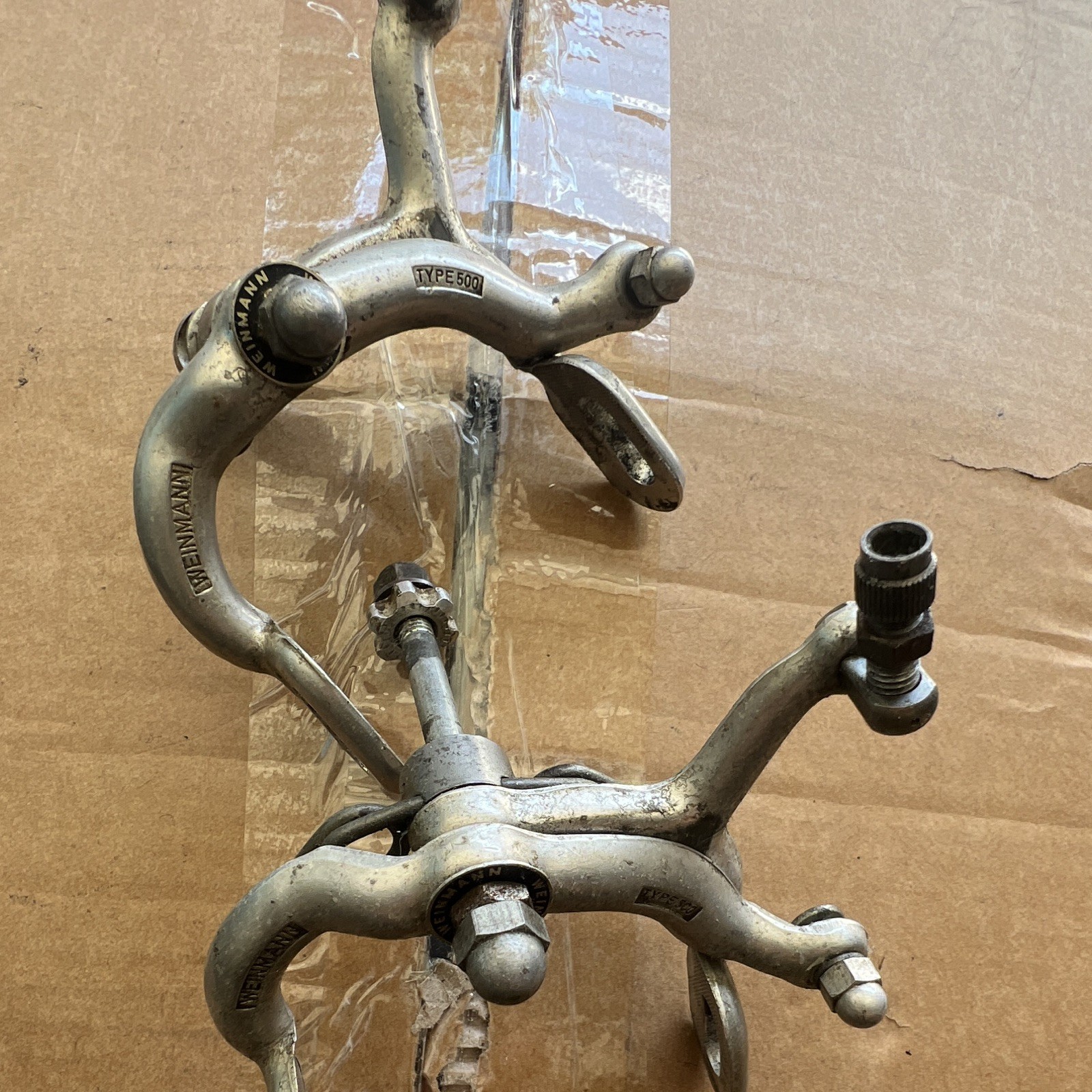 Weinmann Type 500 Silver Side Pull Caliper Brake Set Front & Rear Road Bike