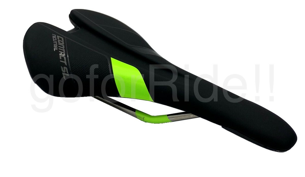 Giantt Contact SL 273 x 137 mm 220g Neutral Road Bike Saddle Black/Green