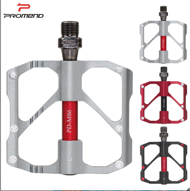 PROMEND 3 Bearings Bicycle Flat Pedal Carbon Tube Titanium MTB Road Bike Pedal