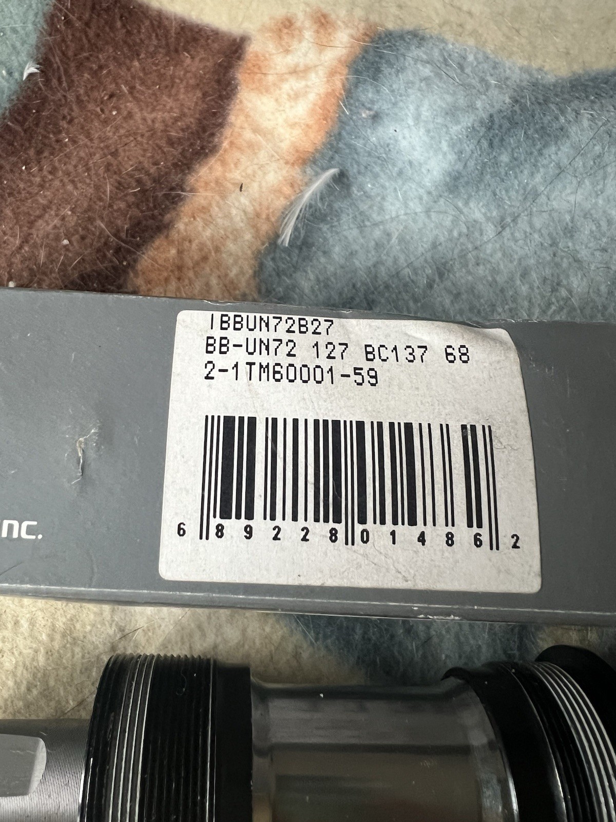 Shimano Sealed Cartridge Bottom Bracket BB-UN72 127mm BC137 68 Japan