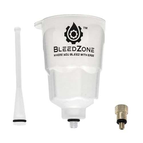 Bike Brake Bleed Funnel and M4 Funnel Adapter for Zoom Brakes, Bleed Kit for