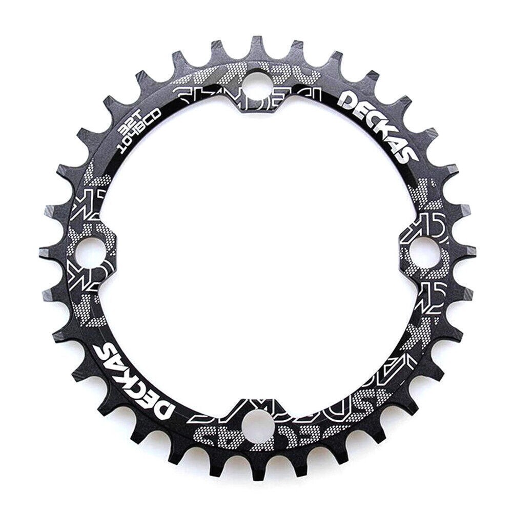 Bike Narrow Wide Round Oval Chainring Chain Ring BCD 104mm 32/34/36/38T DECKAS