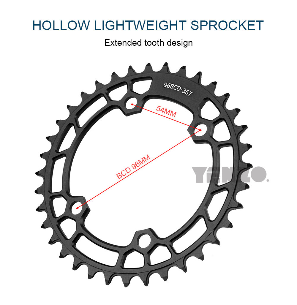 MTB 96bcd CNC Chainring 32T/34T/36T For Shimano FC-M4100 MT510 M5100 M8000 M9000