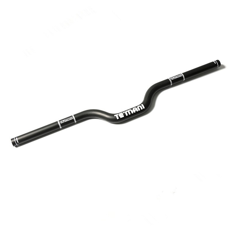 3K Full Carbon Bicycle Handlebars MTB Folding Bike Rise Bar 25.4/31.8*420-740mm