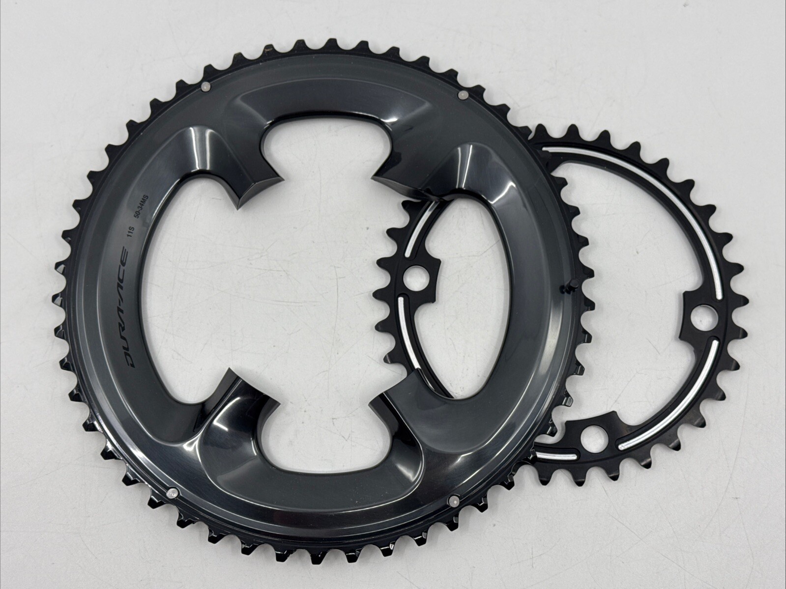 NEW Shimano DURA-ACE R9100 50/34t 4-Arm 110mm BCD 11-Speed Compact Chainring Set