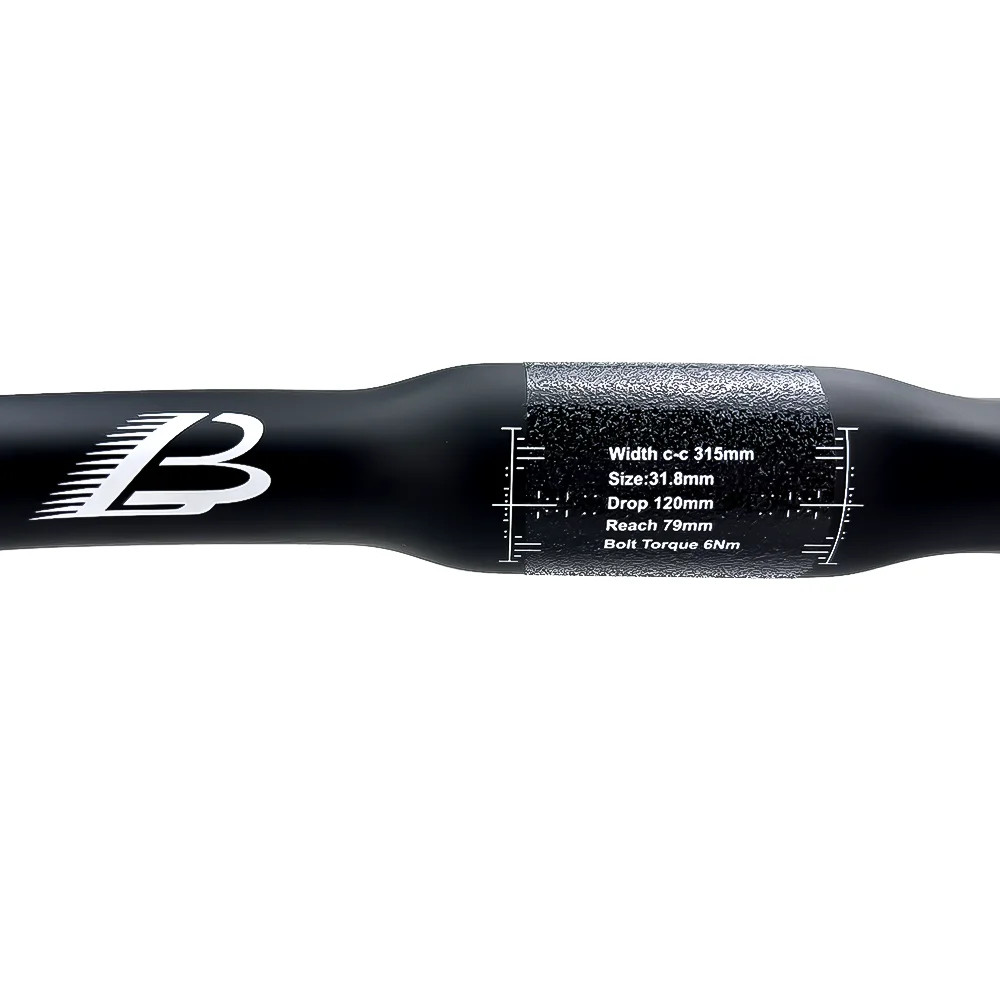 Road Bicycle Full Carbon Fixed Gear Drop Bar 31.8mm 315-395mm Matte Handlebar