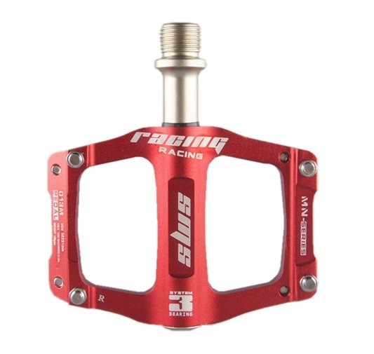 Road Bike Mountain XC Bicycle Pedal 3 Bearing Flat Pedals Light Aluminum