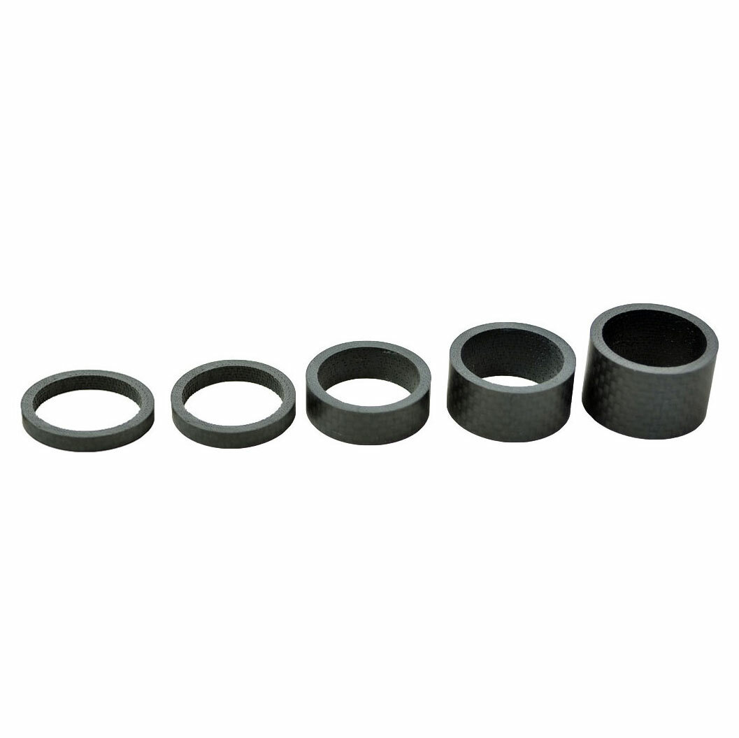 1″ OMNI Racer WORLDS LIGHTEST Carbon Fiber Headset Spacers 2,5,10,15,20mm MATTE