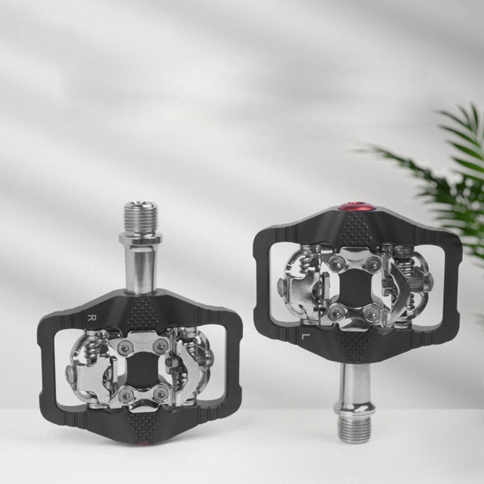 Double-Sided Side Clipless Pedal Alloy-Molybdenum Steel Spindle