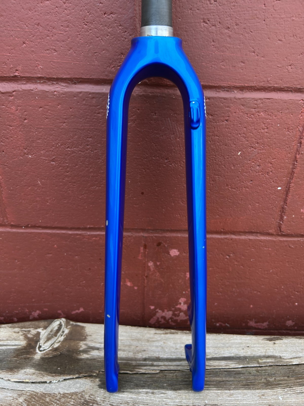 Salsa Cycles 700c 1 1/8 to 1 1/4 Tapered Thru Axle Disc Brake Blue Carbon Fork