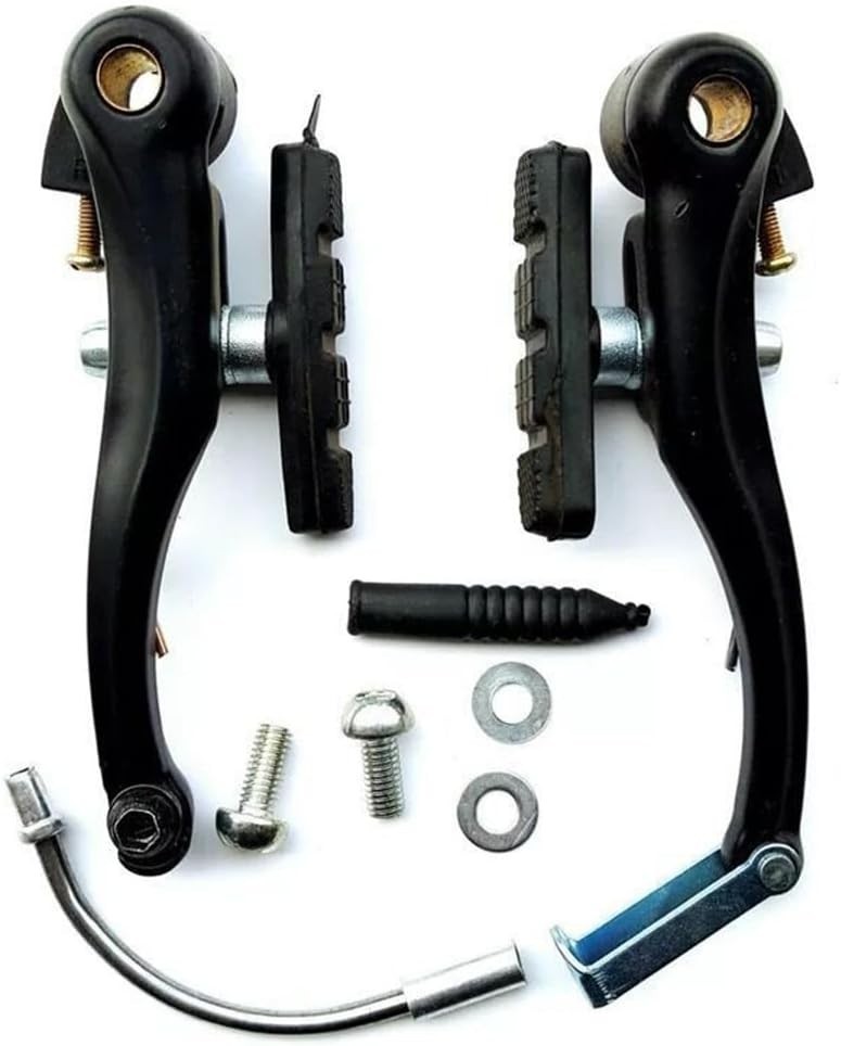 Bike Brake Set Aluminum Alloy V-Type Front and Rear Cables Levers for Most Bikes