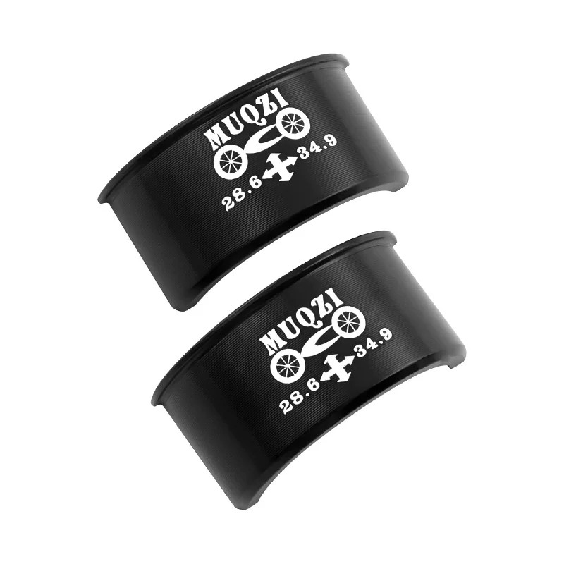 2PCS New Bike Front Derailleur Shim Adapter 28.6 to 31.8 34.9 Clamp Converter