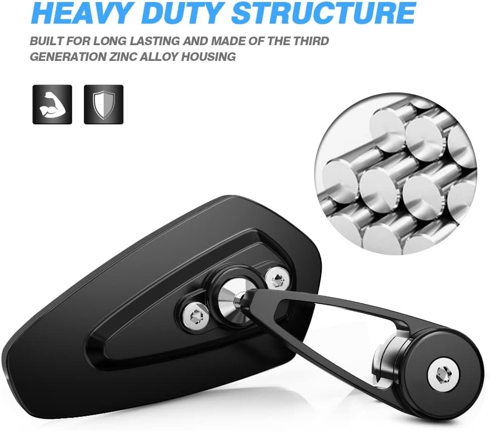 Motorcycle Mirrors – 7/8″ (22mm) Bar End Rear View Mirrors