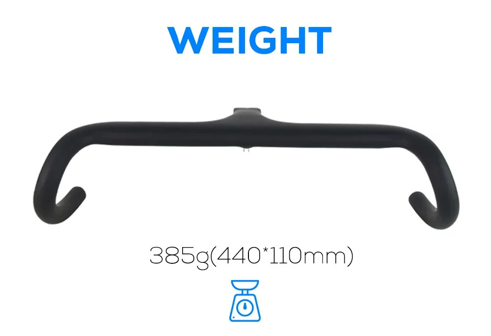 Carbon Bike Internal Wiring Integrated Drop Bar for 28.6mm Fork Tube with Spacer
