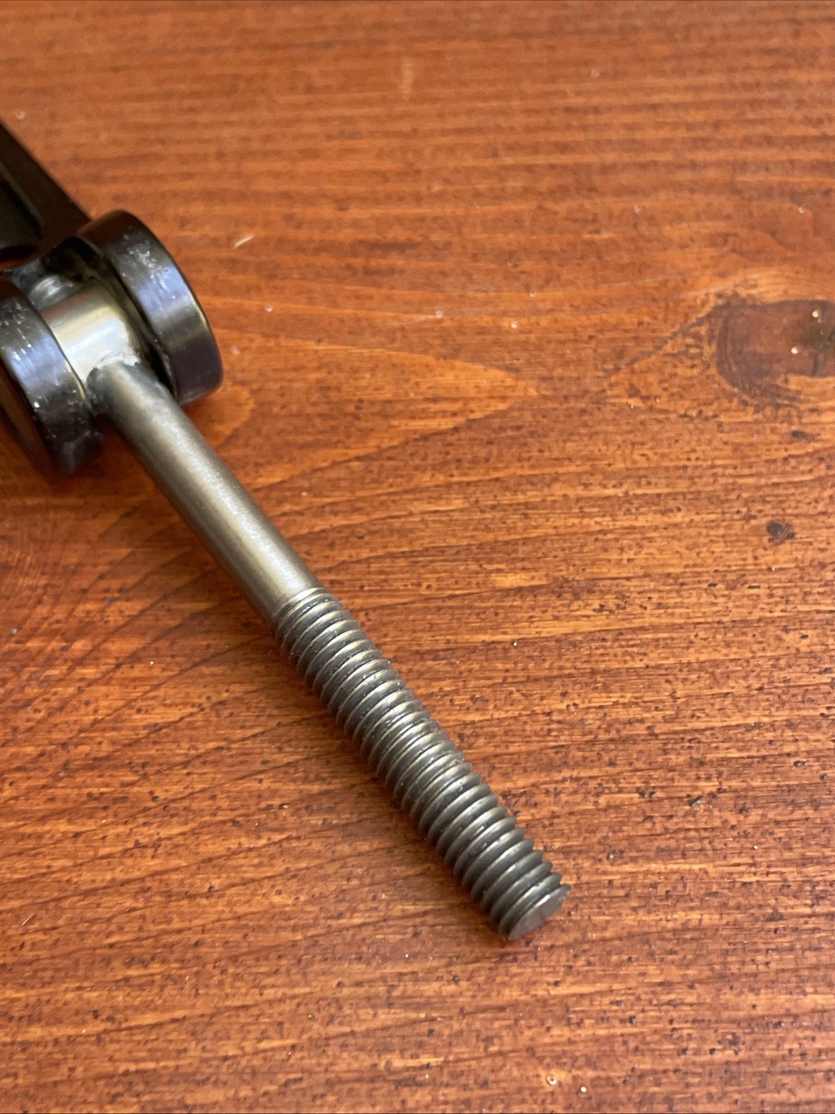 Vintage RINGLE Holey Ti Stix Titanium QR Seatpost Binder Bolt GC Black USA