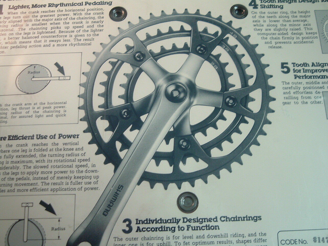 Shimano 600 LD 52T Biopace Oval Road Chainring NOS / NEW 6/7/8/9-Spd- 130MM- NIB