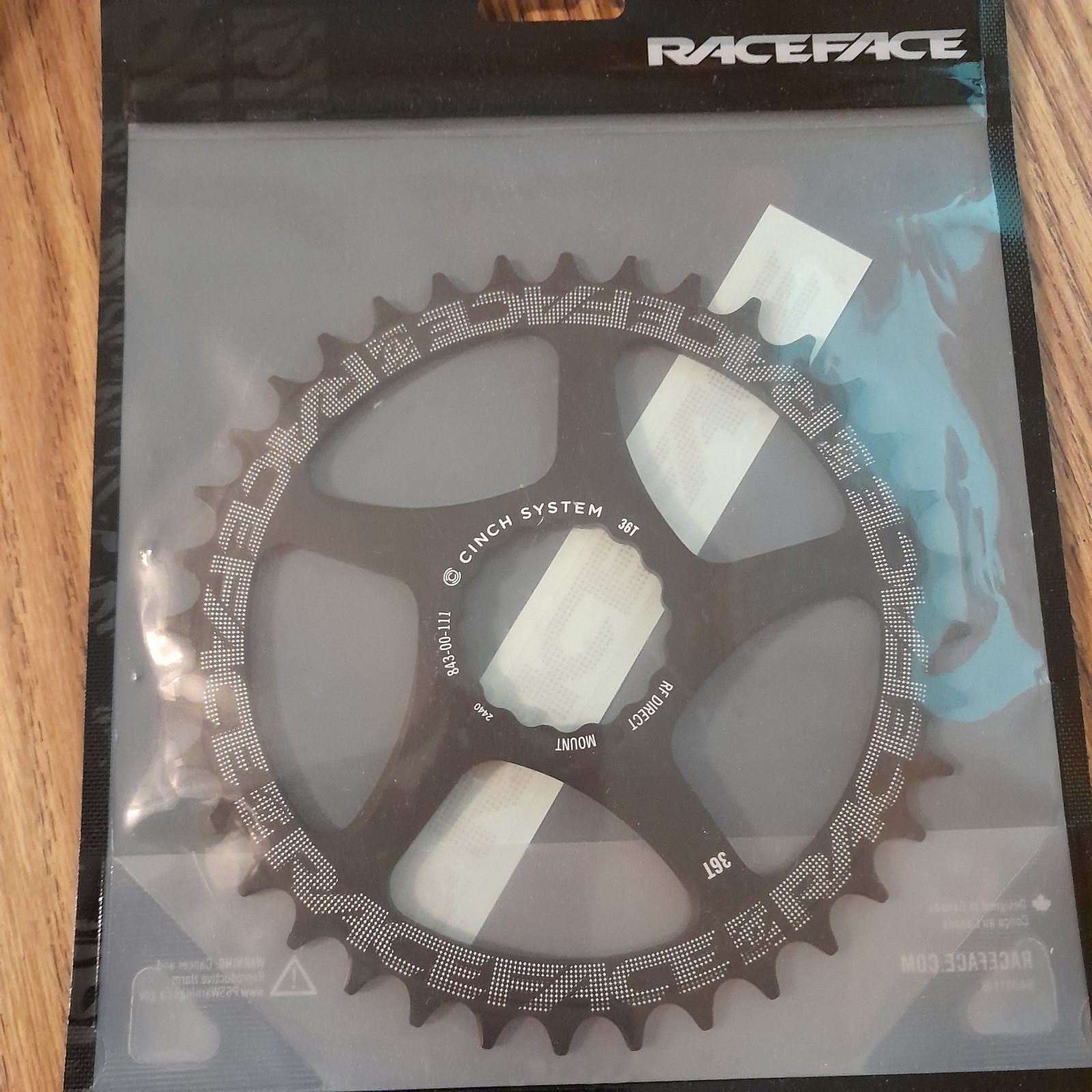 Race Face Cinch System 36t Single Narrow Wide Direct Mount Chainring Aluminum