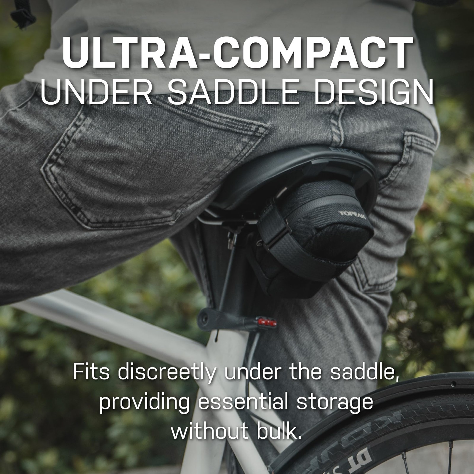 Topeak Elementa Under-Saddle Bike Bag Black Size S 0.3L Capacity Mount 1000D