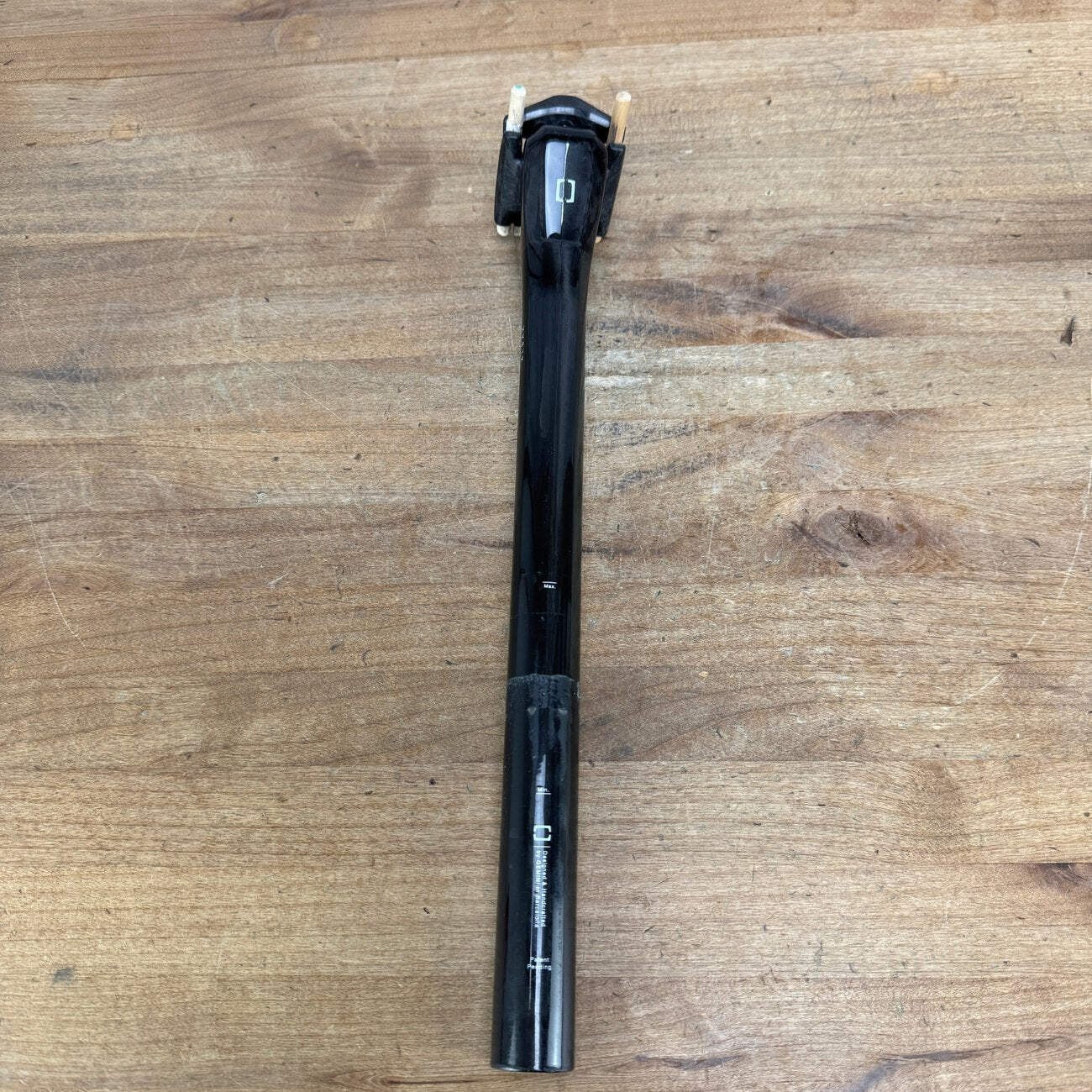 Light Use! Gemini Alsak SL UD Gloss Carbon 27.2mm x 350mm Zero Setback Seatpost