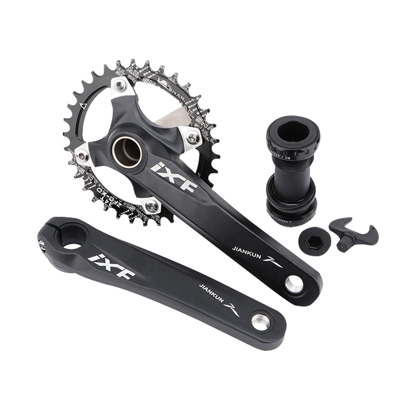 Andeshunk 36T Black shanmashi Mountain Bike 170mm Crankset with 36T Aluminum …