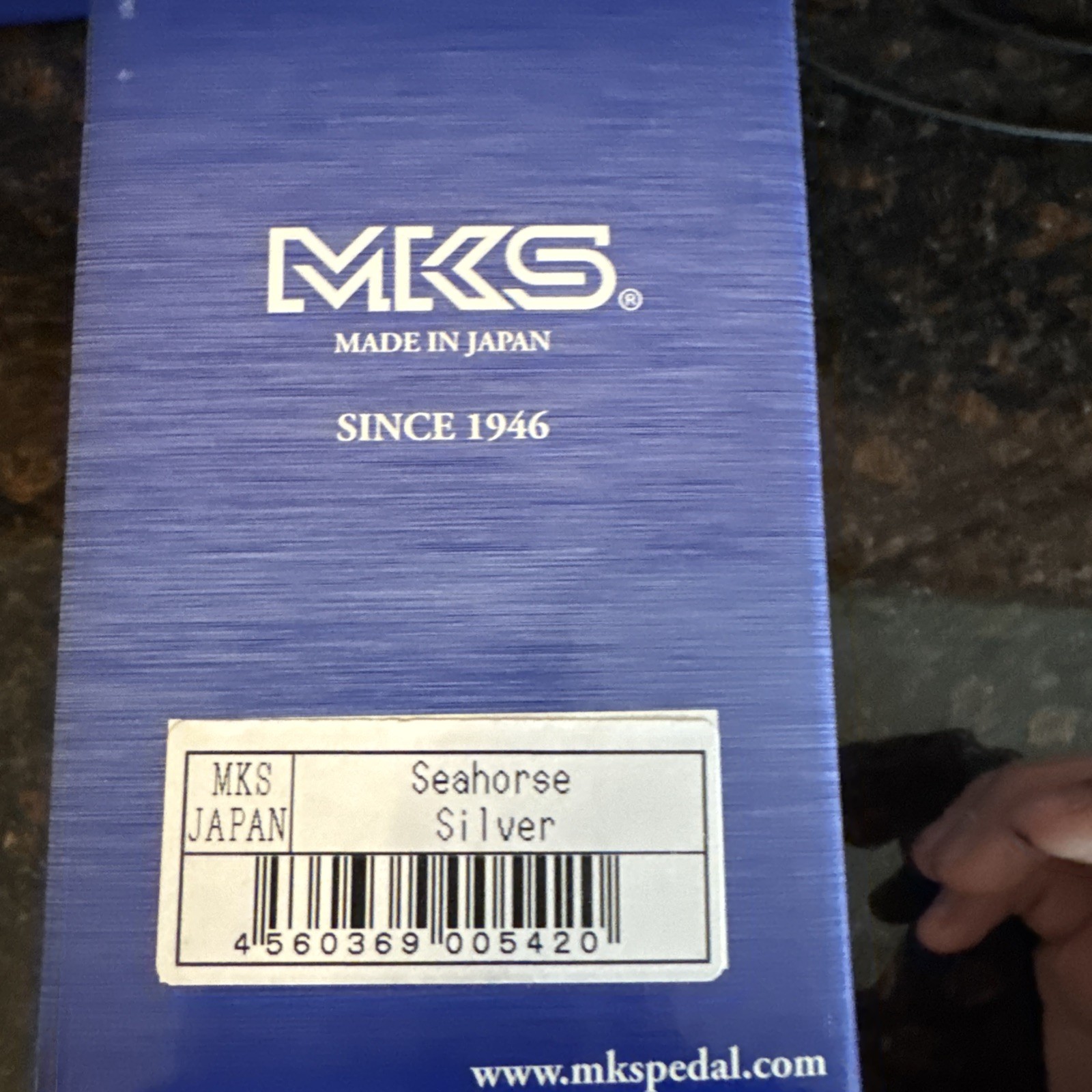 MKS Seahorse 9/16 Silver Pedals NIB