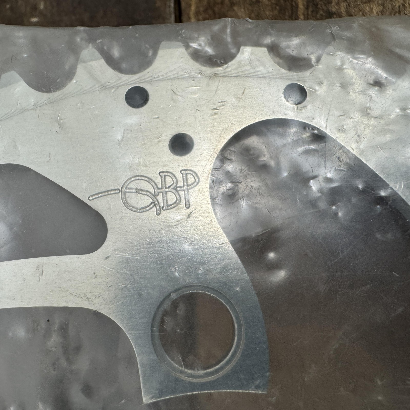 Vintage QBP 44T Chainring 94 BCD 5-Arm NOS Silver Aluminum MTB USA 44 Tooth