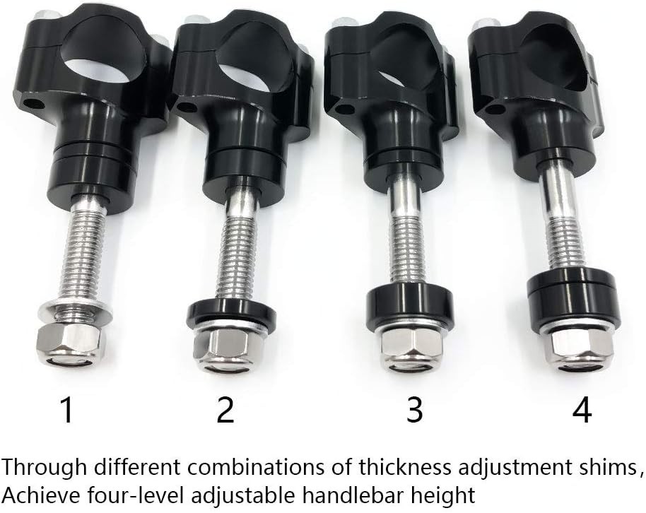 Motorcycle Handlebar Clamp CNC Aluminum Alloy Bar Clamps 28mm or 1 1/8″ For