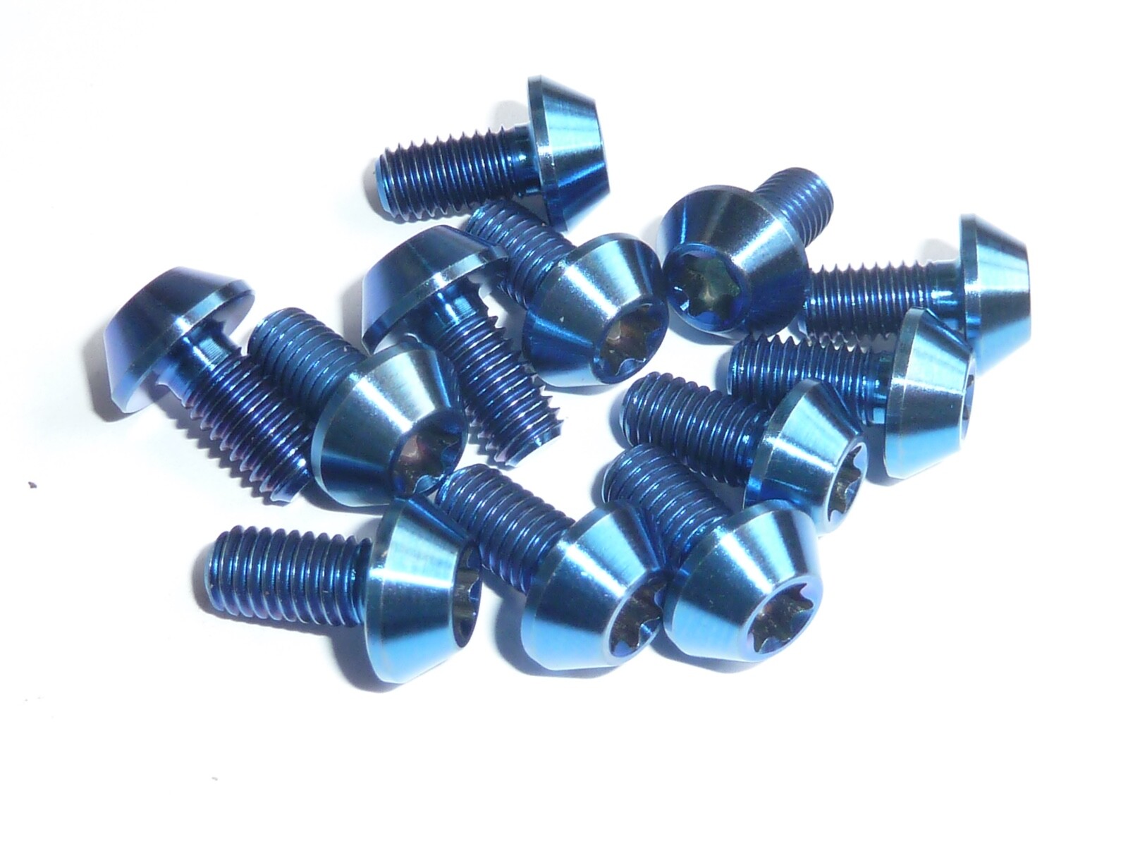 Titanium Rotor Disc Bolts M5x10 T25 Torx Gold 6 12 packs Ti mountain bike bmx