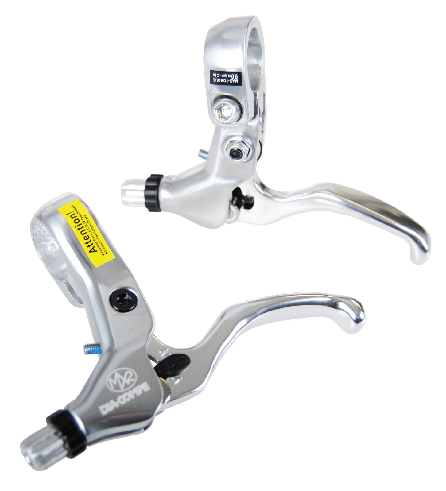 Dia-Compe MX2 bicycle BMX LH and RH brake lever SET – SILVER