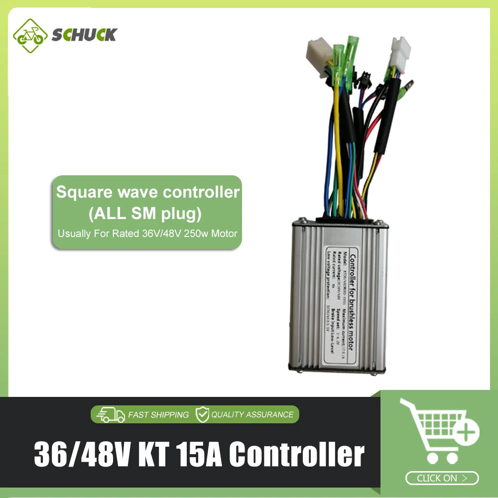 15A 17A 22A 25A 30A 35A 50A E-bike Square Sine Wave KT Controller 36V 48V 72V