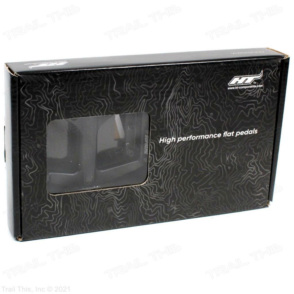 HT Components ANS10 Bicycle MTB Supreme Platform CrMo Pedals Stealth Black