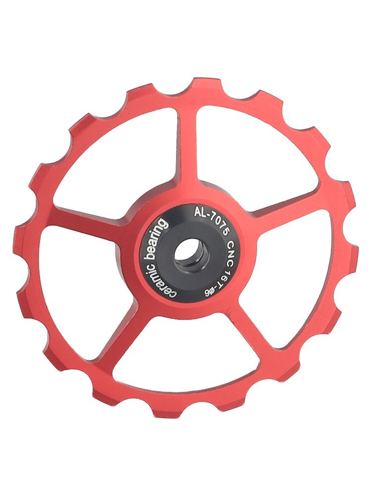 Pratical Rear Derailleur Pulley Aluminum Alloy Ceramics Sealed Steel Bearing