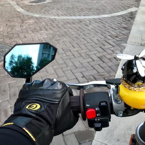 Blue Lens Side Bar End Mirror for YAMAHA MT-09 MT-09SP 2021-2023, Aluminum