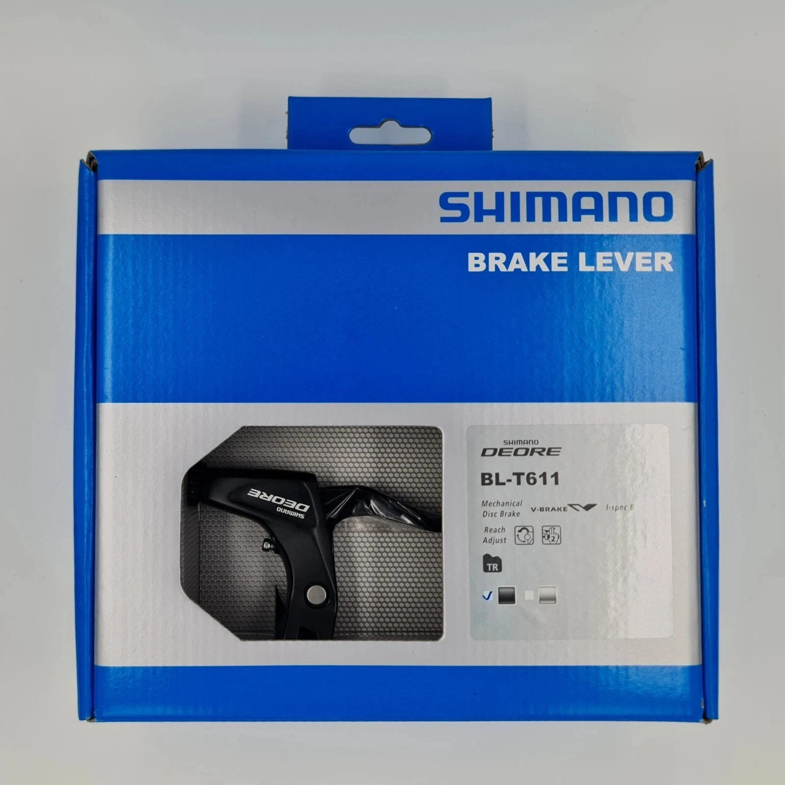Shimano V-Brake Brake Set Levers Deore BL-T611 BR-T 610 with Cable Sleeve Black
