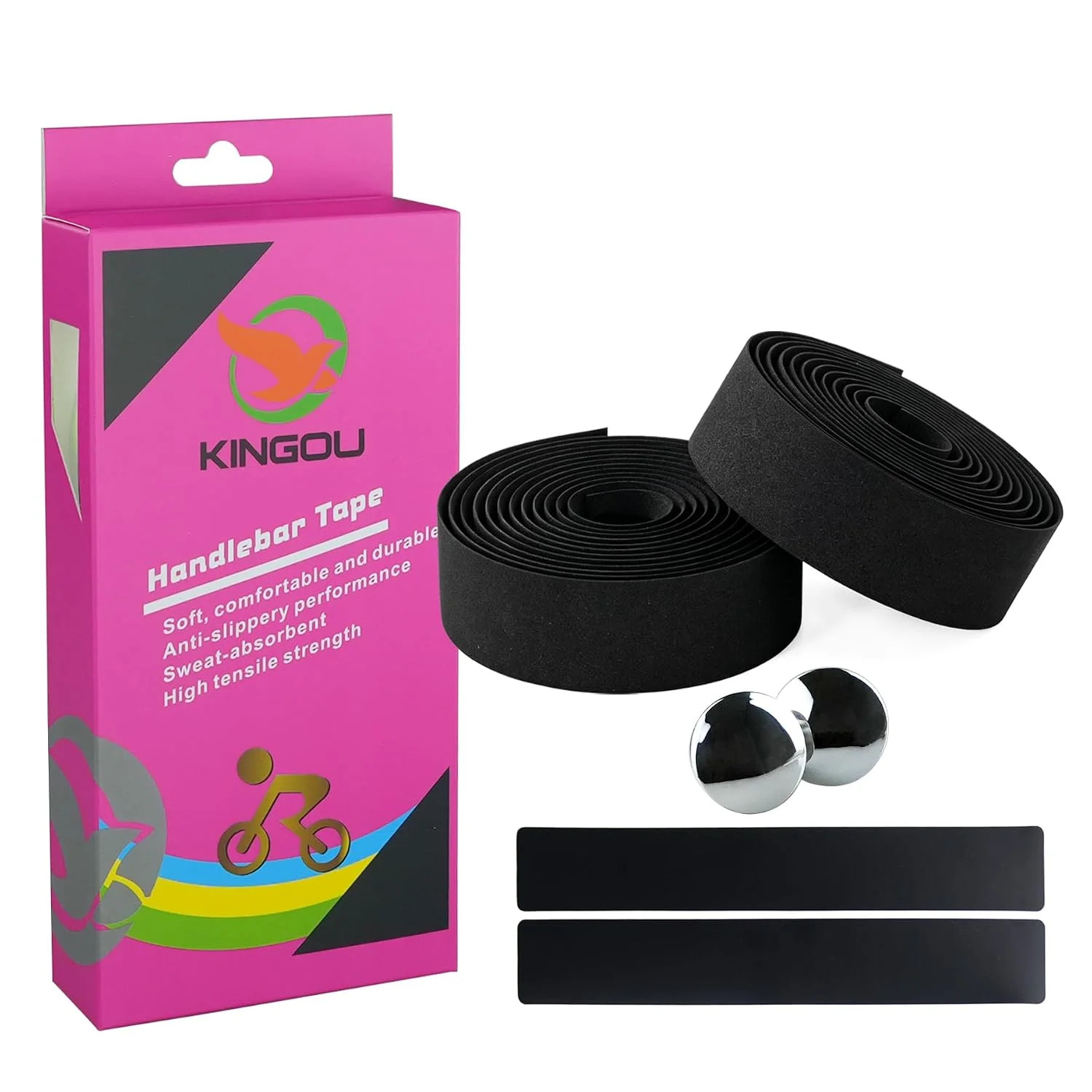 3mm EVA Bicycle Handlebar Tape – Reusable Non-Adhesive Road Bike Bar Wraps with