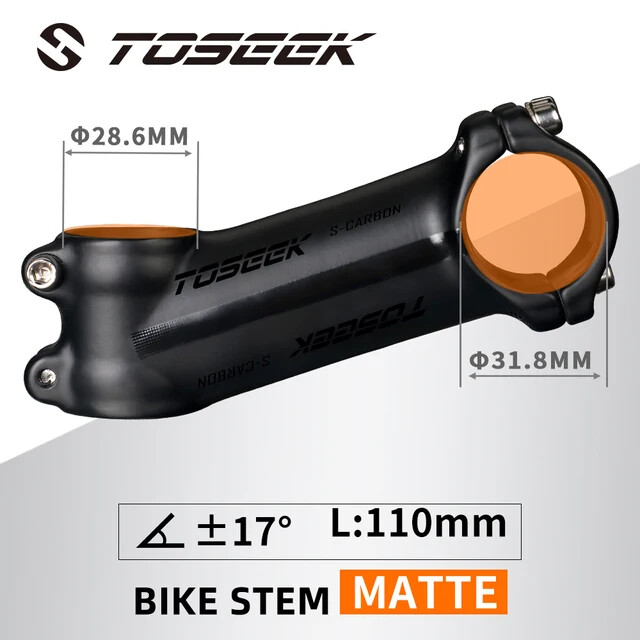 Bicycle Stem 31.8mm MTB Road Bike Handlebar Stem Angle 6/17Degrees 60-120mm