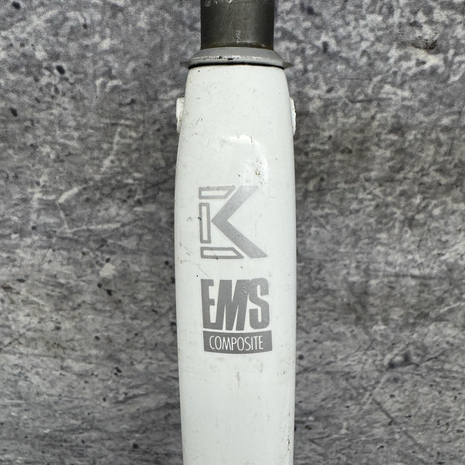 Vintage Kestrel Fork 700c 1in Threaded EMS Composite White Carbon 6″ Short Road