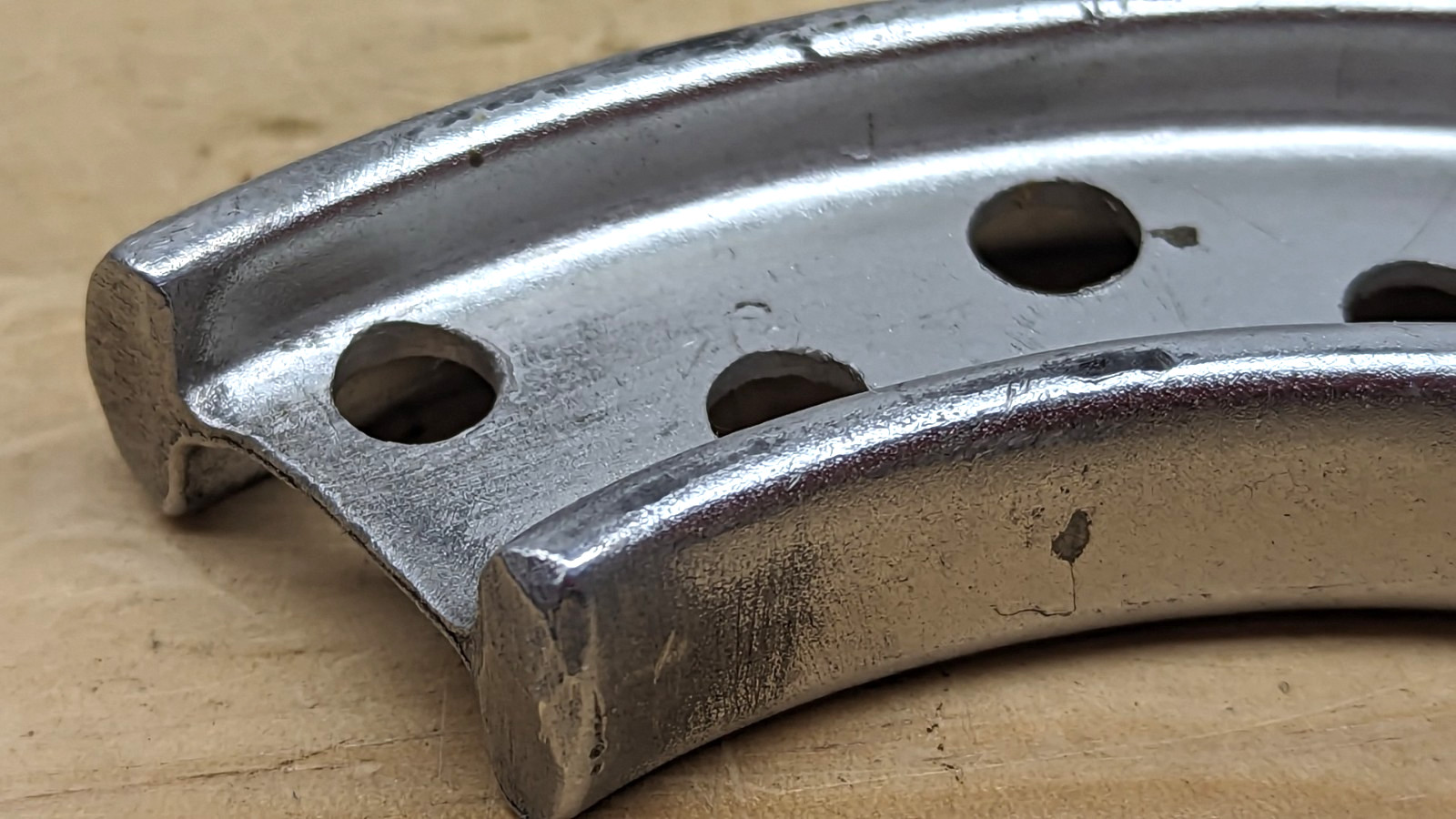 Vintage unbranded silver customized unique bar extensions MTB