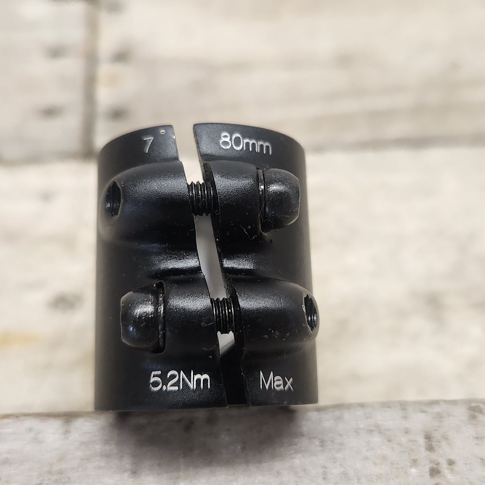 Bontrager Race X Lite Stem 80mm 31.8mm Clamp 1-1/8” Threadless Black Silver MTB