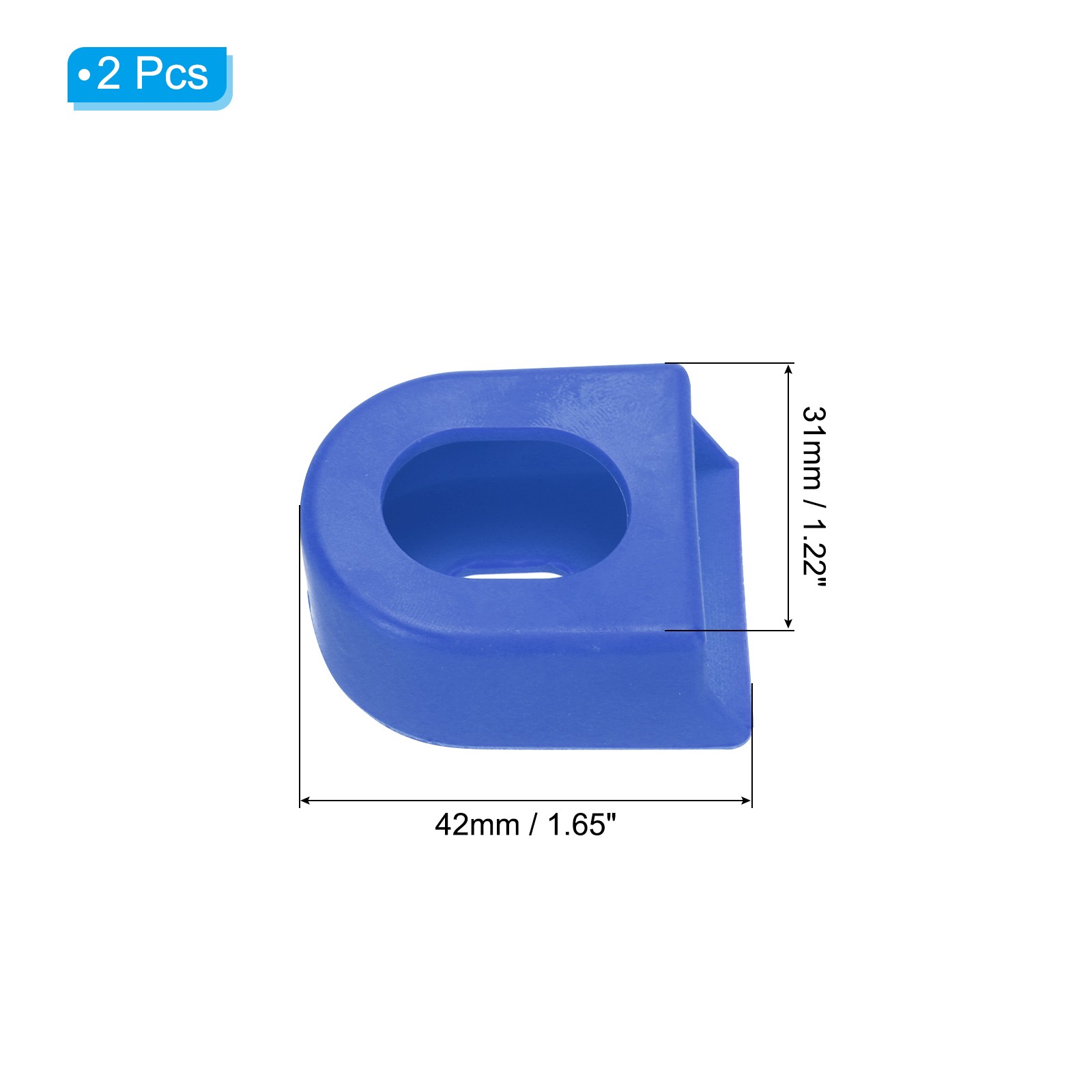 2 Pcs Road Bike Crank Protectors Arm Protectors for Bicycle Cranks Blue