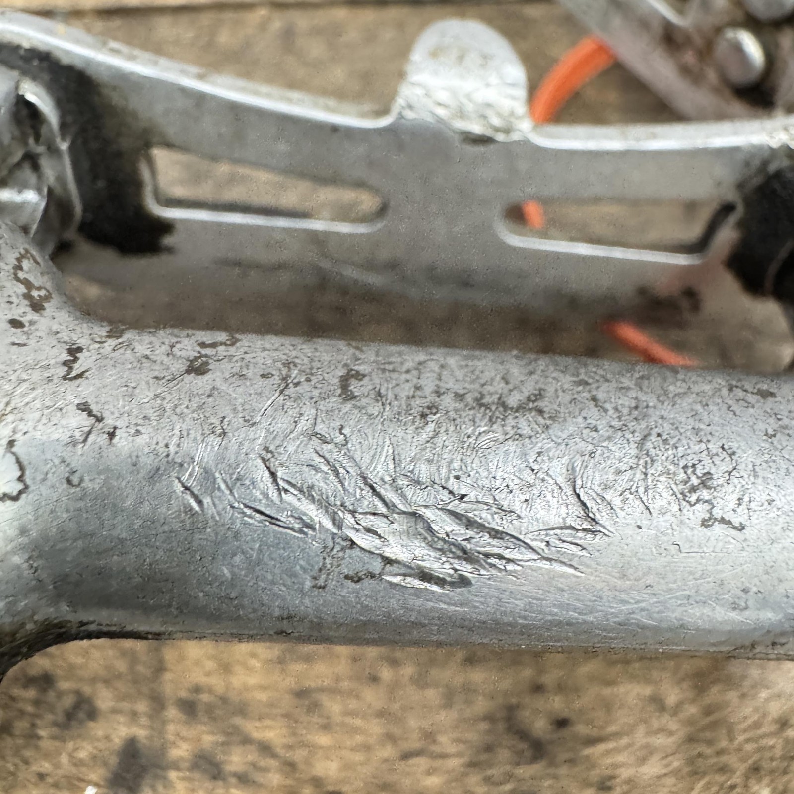 Vintage Campagnolo Gran Sport Bike Pedals 9/16 In Silver Platform Italy Scrapes