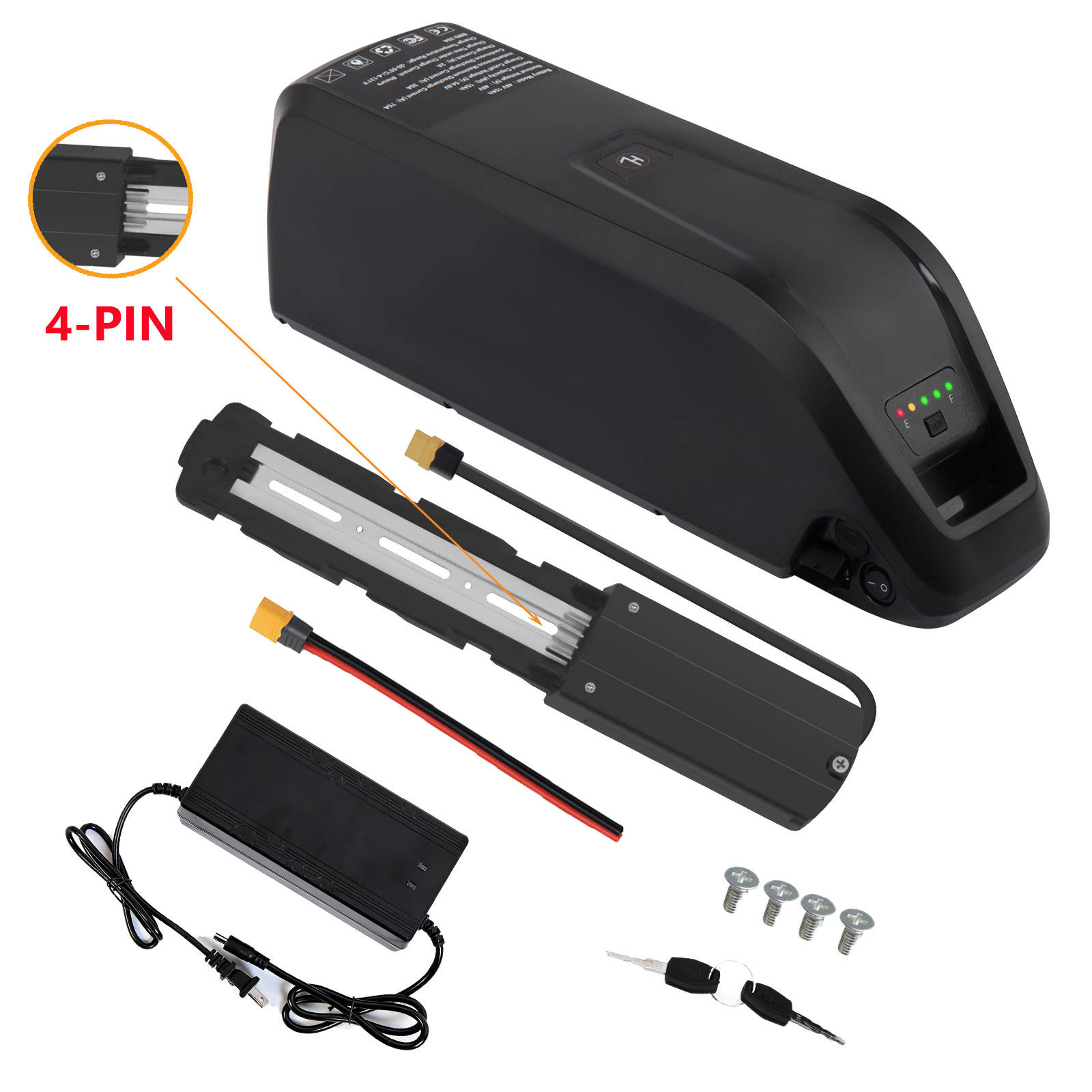 48V 15Ah Hailong Ebike Lithium Battery BMS for Electric Bike ≤1500W Motors 4PIN