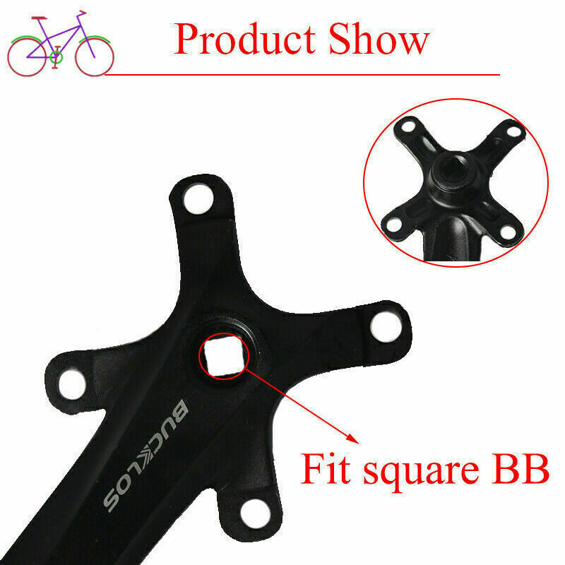BUCKLOS 104bcd Bike Crank 30-42T Narrow Wide Single Chainring MTB Bike Crankset