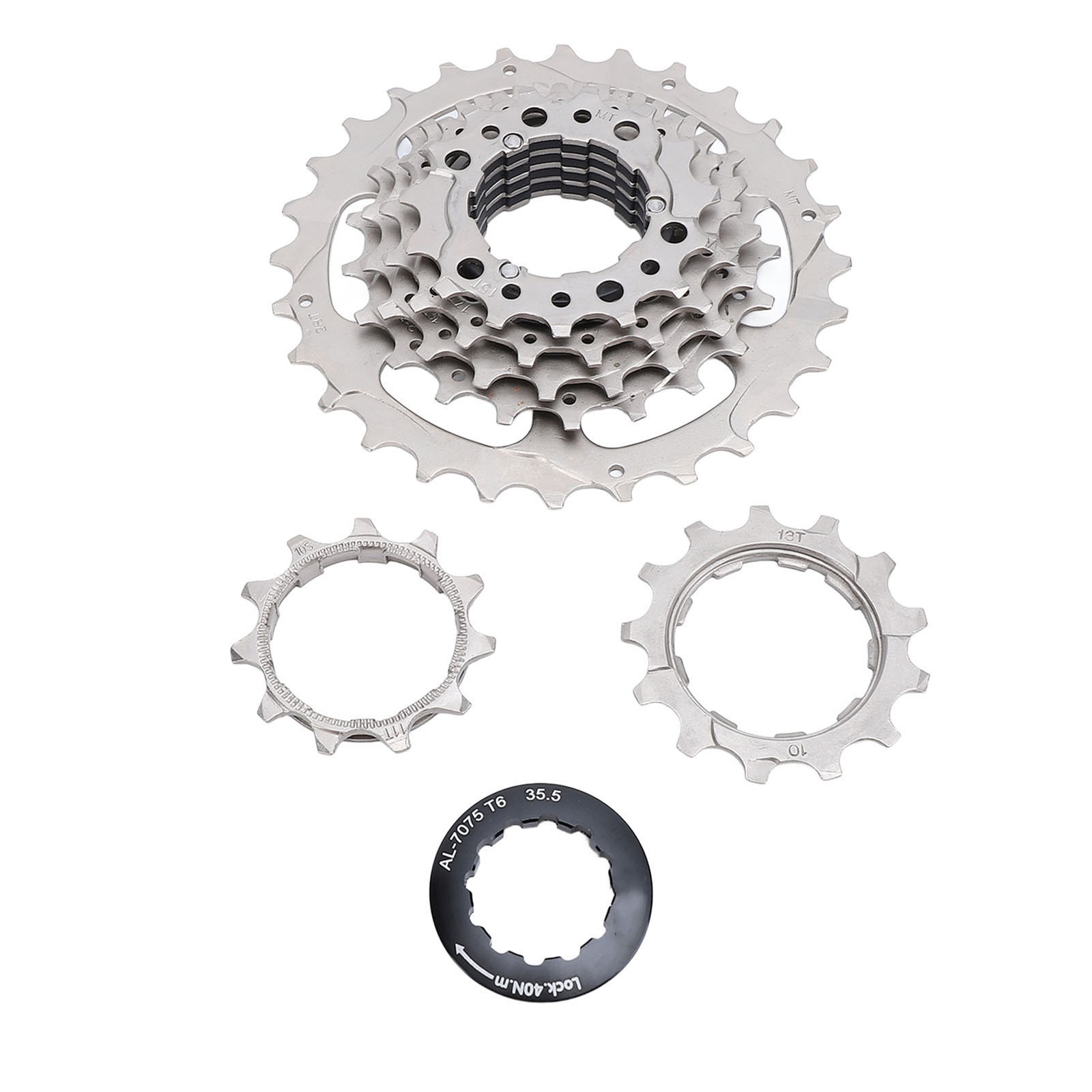 Bike Cassette 7 Speed Stainless Steel Aluminum Alloy Low Noise Bicycle Cass DVGD