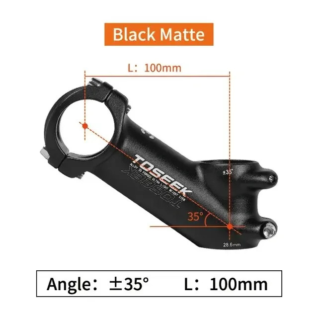 Ultralight Road Mountain Bike Handlebar Stem 7/35 Degree 60/70/80/90/100mm Stem