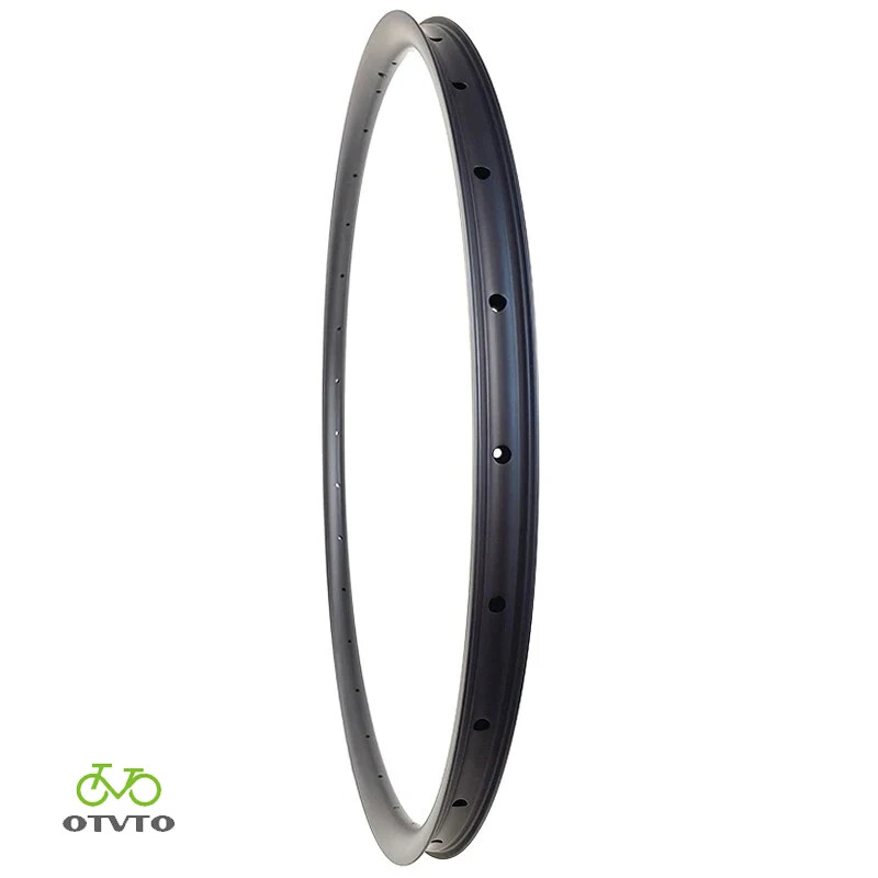 Carbon MTB XC AM Bicycle Rim 29er Asymmetry 25mm Deep Hookless UD Matte Glossy