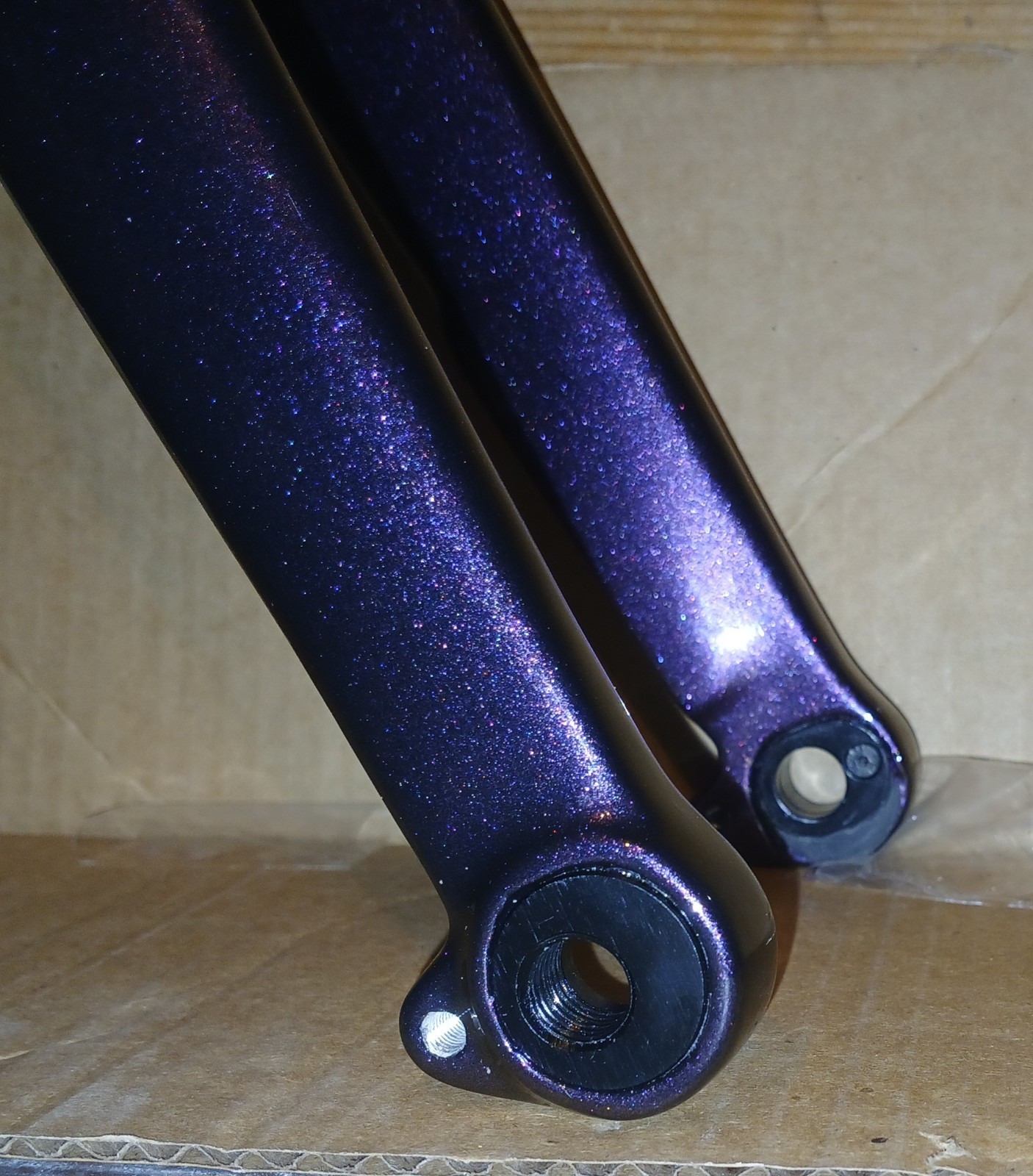 New Purple Carbon Gravel Disc Fork w/ Adjustable Rake. 50mm Or 55mm Flip Chip.