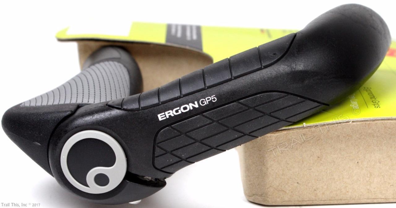 Ergon GP5-L Large Ergo 5-Finger Handlebar Bike Grips Bar Ends MTB / Hybrid