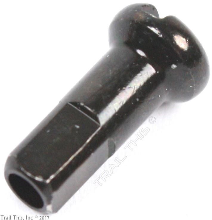 100 DT Swiss 2.0 12mm Brass Spoke Nipples Black for Bike Wheel 100-Count Box